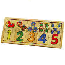 Wooden Number Puzzle für Bildung